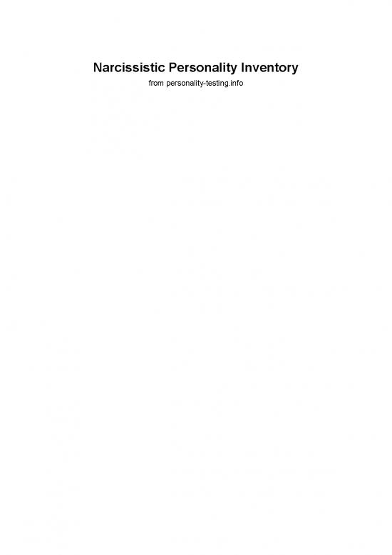 picture Personality Pdf 96445 | Narcissistic Personality Inventory