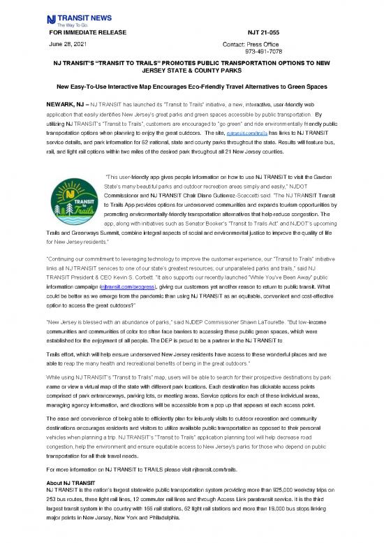 picture_Nj Transit   Transit To Trails Initiative