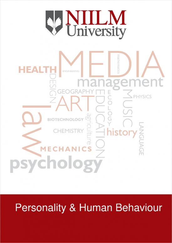 picture1_Personality Pdf 96418 | Personality & Human Behaviour