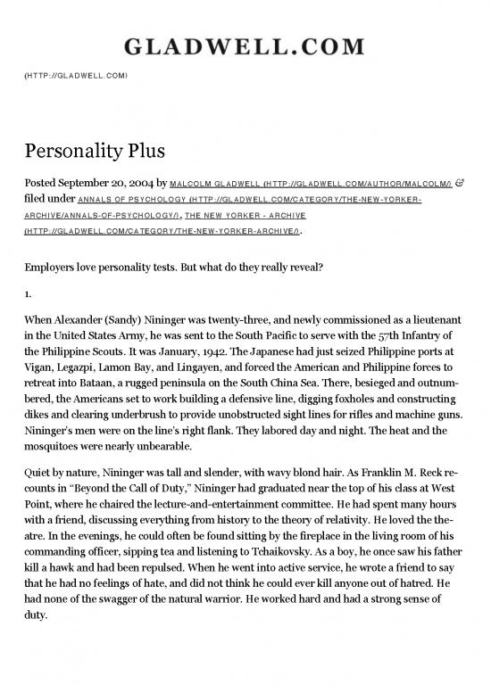 picture Personality Pdf 96005 | Personality Testing Gladwell Eng
