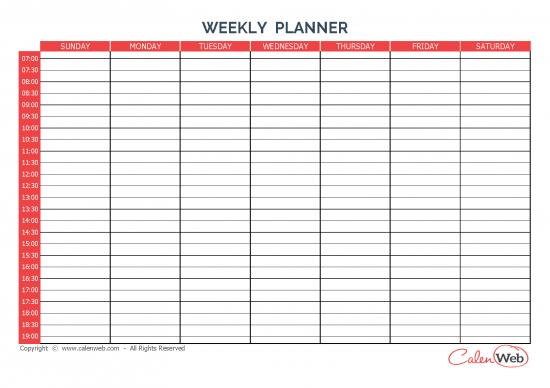 picture1_Weekly Planner Template Pdf 94663 | Printable Weekly Planner 7 Days Sunday
