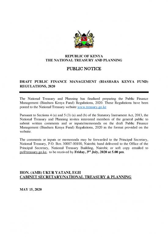 picture1_Treasury Regulations Pdf 95736 | Public Notice On Biashara Kenya Fund Regulations 2020 2020