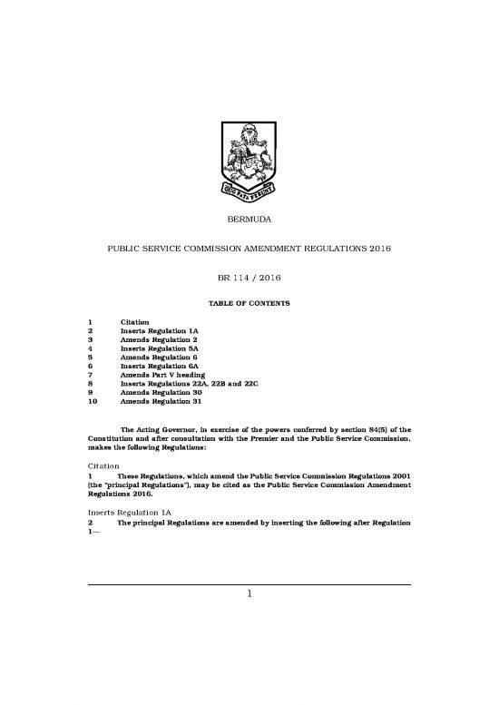 picture Public Service Regulations 2016 95098 | Public Service Commission Amendment Regulations 2016