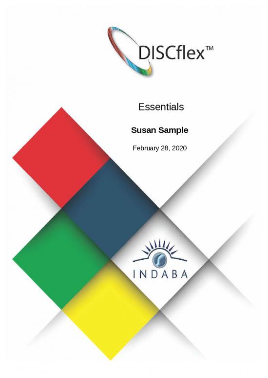 picture Disc Assessment Pdf 97058 | Report Discflexessentials Susan Sample 02 28 2020