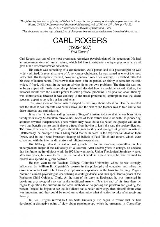 picture Carl Rogers Theory Pdf 97033 | Rogerspdf