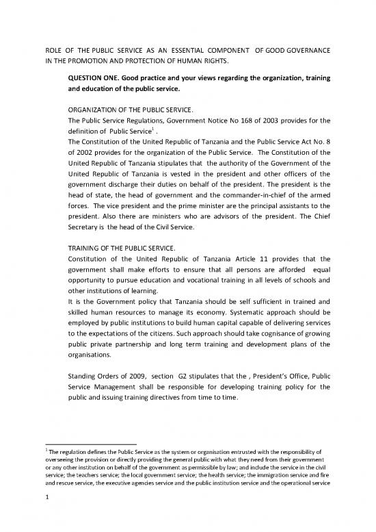 picture Public Service Regulations Pdf 95367 | Tanzania
