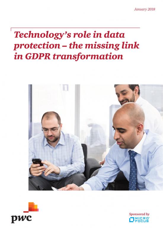 picture Gdpr Pdf 95390 | Technologys Role In Data Protection The Missing Link In Gdpr Transformation