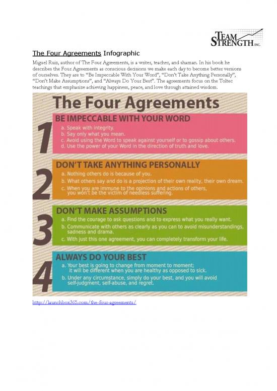 Miguel ruiz 4 promo agreements