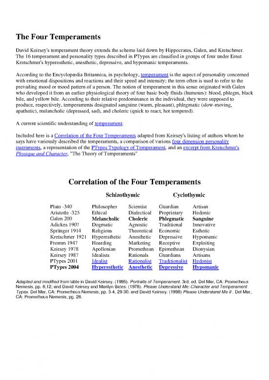 picture_Personality Pdf 96997 | The Four Temperaments