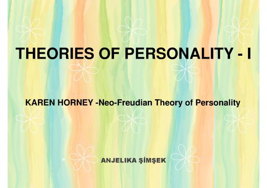 picture1_Personality Pdf 96885 | Theories Of Personality I Horney Tnm0