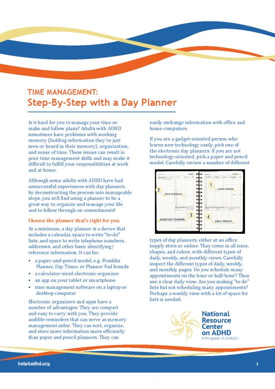 picture1_Day Planner Pdf 94479 | Time Management And Using A Day Planner