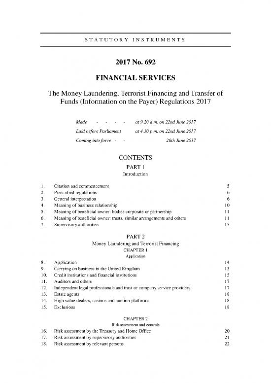 picture Money Laundering Regulations 2017 Pdf 95315 | Uksi 20170692 En