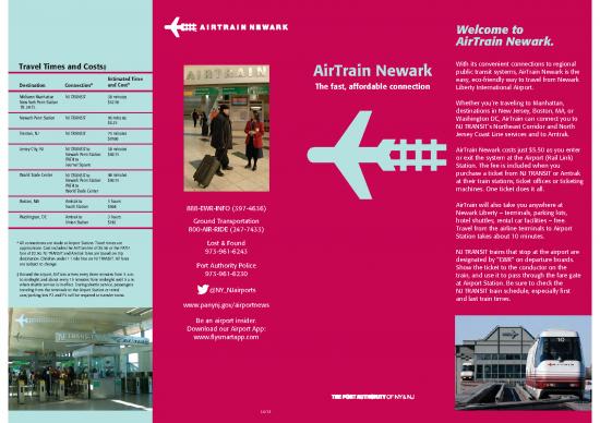 Journal Pdf 94567 | Usa Nyc Airtrain Newark Map