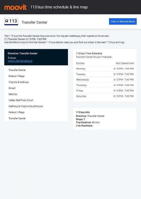 picture1_Schedule Pdf 94566 | Washington County Transit Transfer Center