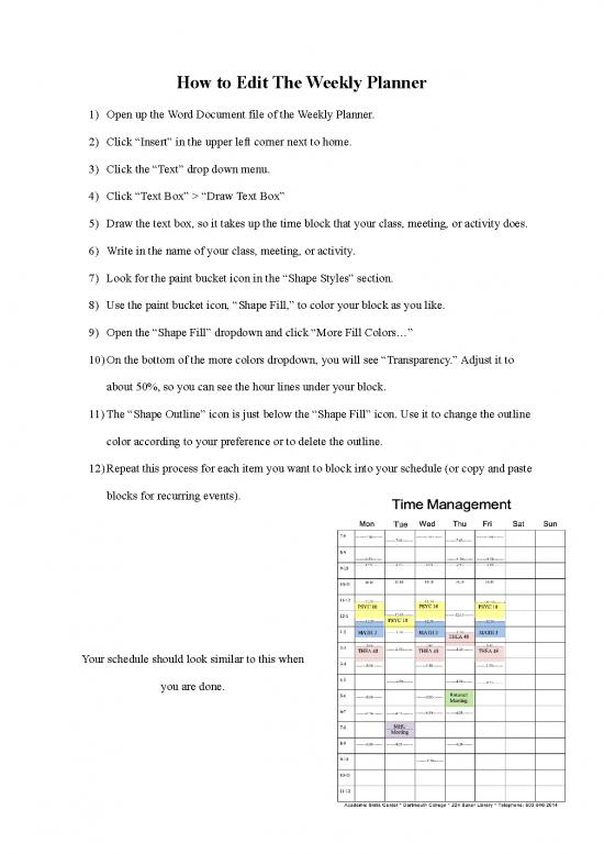 picture Weekly Planner Template Pdf 94619 | Weekly Planner Instructions 3