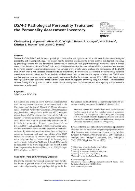 Personality Pdf 96490 Hopwood Assessment Pidpai