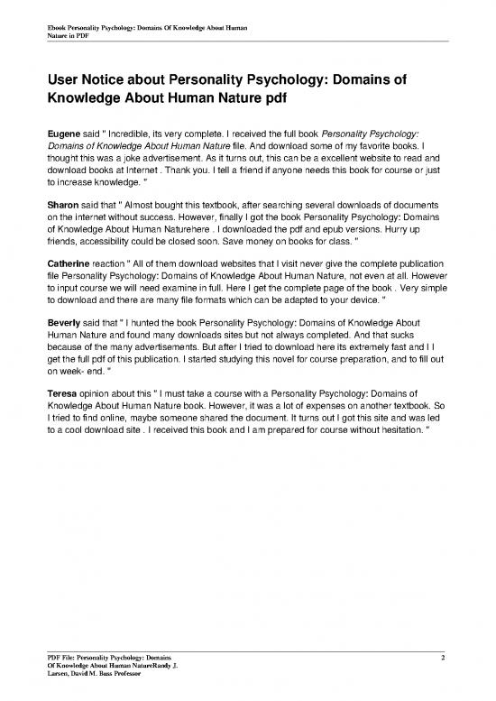 Personality Pdf 95981 Personality Psychology Domains