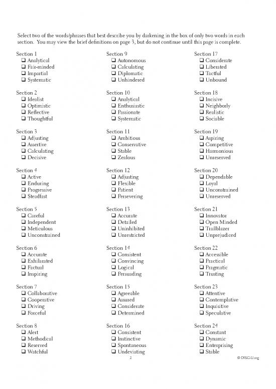 Disc Assessment Pdf 97104 Bb009 Disc Mini Assessment