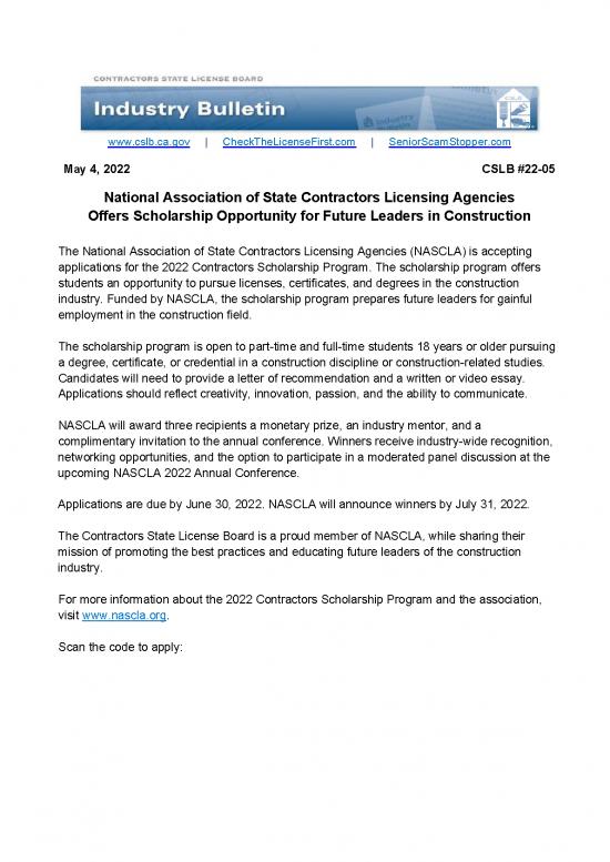 picture Construction Spreadsheet 10213 | National Association Of State Contractors Licensing Agencies Offers Scholarship Opportunity For Future Leaders In Construction | Beasiswa 2022