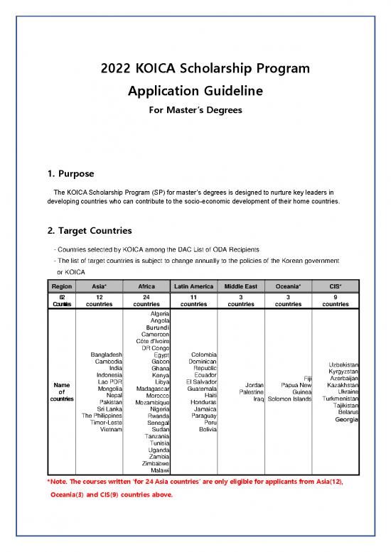 picture_Application Format Pdf 10220 | 2022 Koica Scholarship Program Application Guideline For Master’s Degrees | Beasiswa 2022
