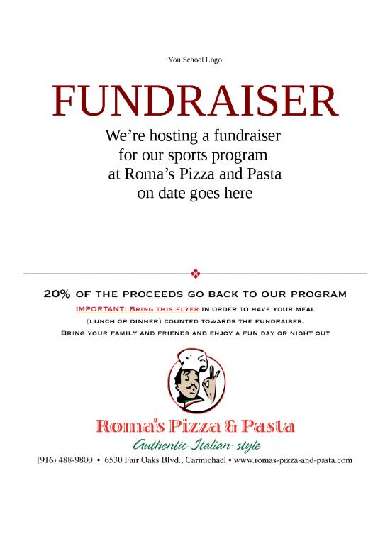 picture_Romas Fundraiser Program | Flyer Template Word