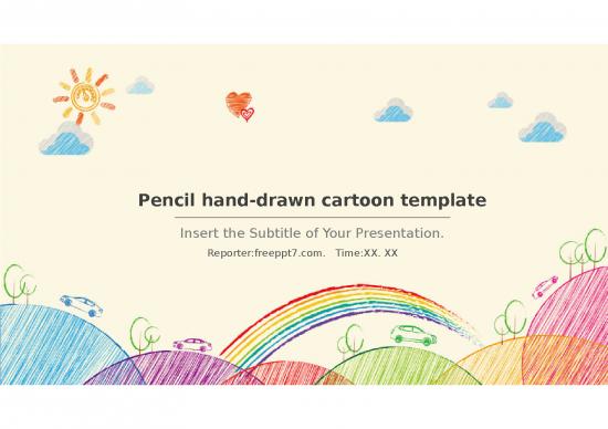picture1_Powerpoint Summary Slide 10557 | Pencil Hand Drawn Cartoon Ppt Templates | Cartoon Power Point Template