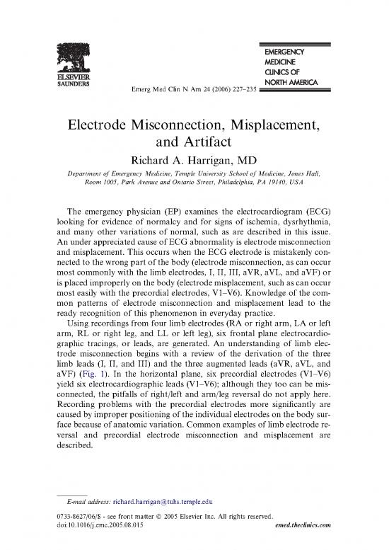 picture_Medicine Pdf 10718 | Electrode Misconnection, Misplacement, And Artifact | Ilmu Kesehatan