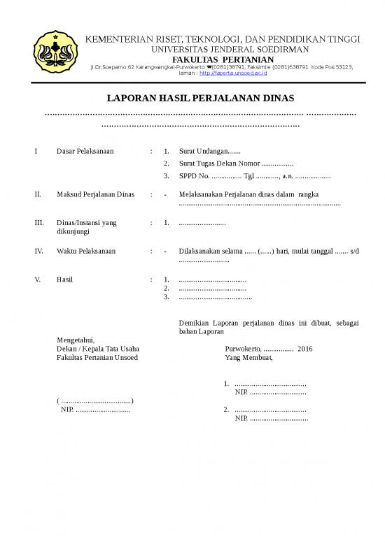 picture File - Laporan Perjalanan Dinas Id 10999 | Format Laporan Perjalanan Dinas