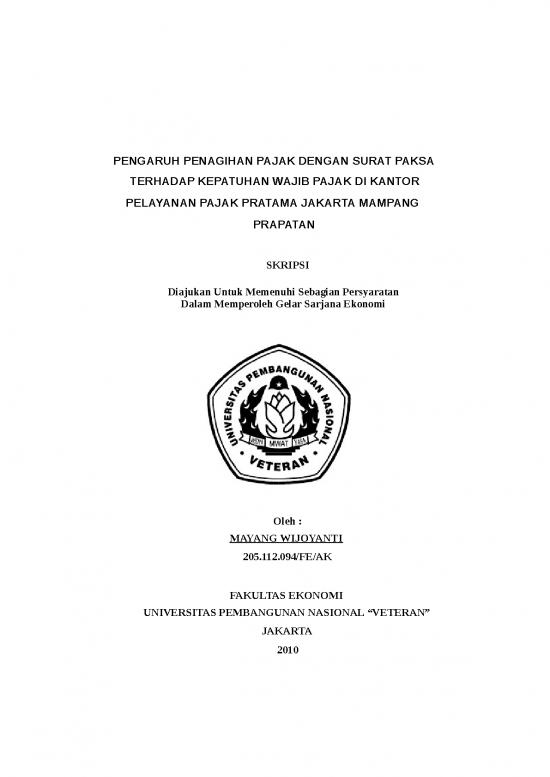 picture Contoh Usulan Penelitian 8931 | Pengaruh Penagihan Pajak Dengan Surat Paksa Terhadap Kepatuhan Wajib Pajak Di Kantor Pelayanan Pajak | Makalah Perpajakan