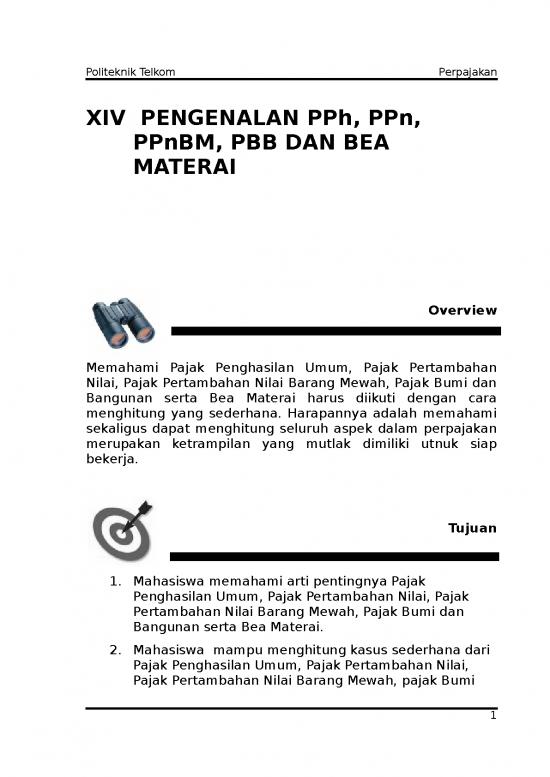 Pengenalan Pph Ppn Ppnbm Pbb Dan Bea Materai Makalah Perpajakan 0171