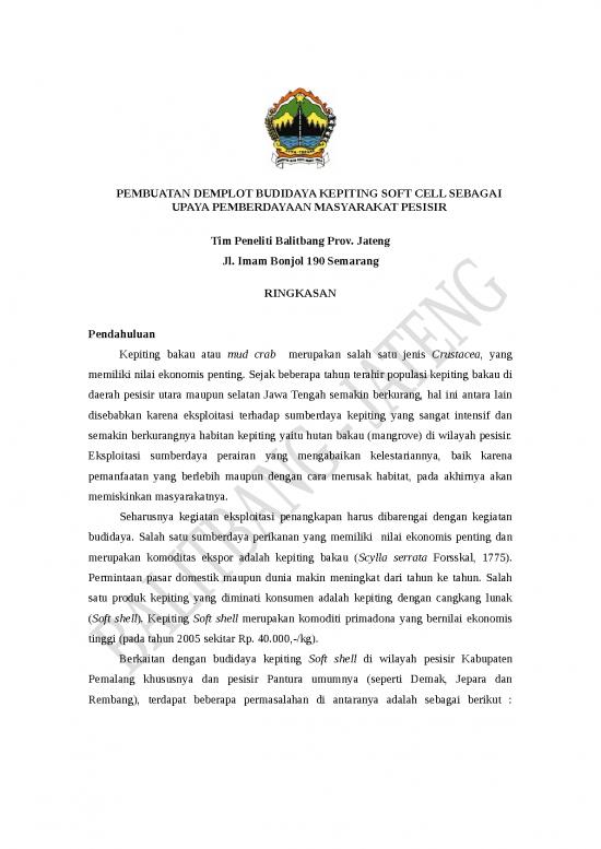 picture_16 Pembuatan Demplot Budidaya Kepiting Soft Cell Sebagai Upaya Pemberdayaan Masyarakat Pesisir | Perikanan Dan Kelautan