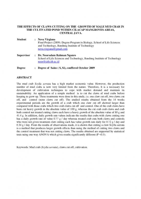 picture1_Application Format Pdf 8983 | 2009 S1 Nova Virgiana Pengaruh Pemotongan Capit Terhadap Pertumbuhan Kepiting Bakau Jantan Di Lokasi Budidaya Air Payau Cilacap  Jateng | Perikanan Dan Kelautan