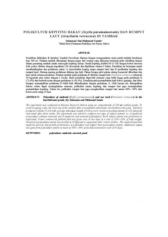 picture1_Penelitian Pdf 8997 | Polikultur Kepiting | Perikanan Dan Kelautan