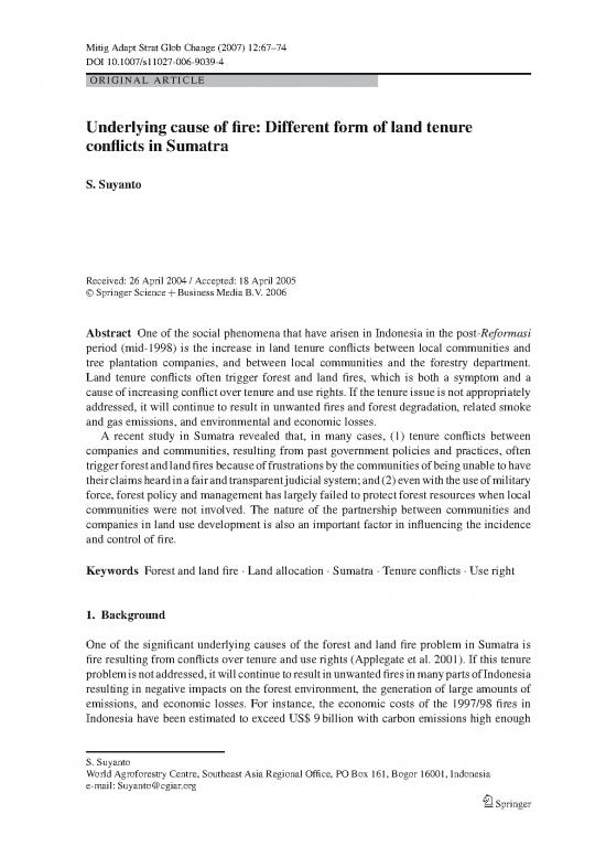 picture_Business Spread Sheet 9064 | 2007 Underlying Cause Of Fire Different Form Of Land Tenure Conflicts In Sumatera | Kehutanan