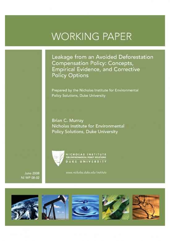 picture Environmental Policy Pdf 9093 | 06 Leakage From An Avoided Deforestation Comopensation Policy   Concepts  Empirical Evidence  And Corrective Policy Options | Kehutanan