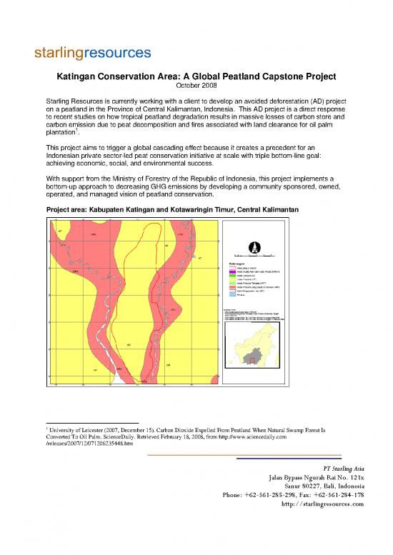 picture Environmental Conservation Project Pdf 9103 | 10 Katingan Conservation Area   A Global Peatland Capstone Project  By Starling Resources | Kehutanan