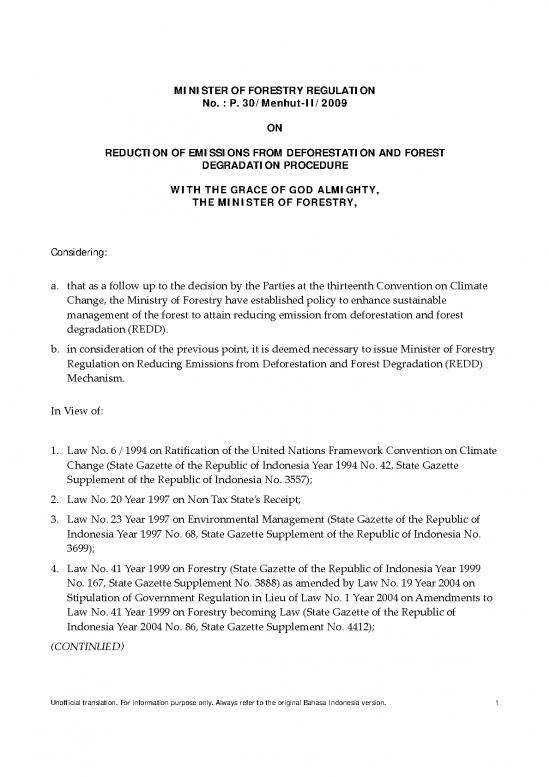 picture1_Deforestation Pdf 9121 | 2009 Minister Of Forestry Regulation On Redd Procedure P 30 | Kehutanan
