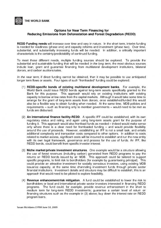 picture1_Investment Spreadsheet 9123 | 2009 Options For Near Term Financing For Redd | Kehutanan