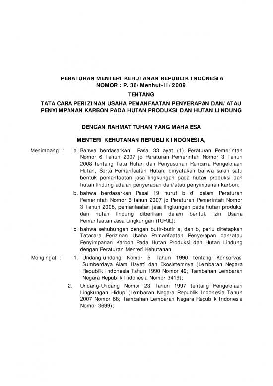 picture_Presentasi Usaha 9126 | 2009 Permenhut 36 Tata Cara Perizinan Usaha Penyerapan Karbon Pd Hp  Amp  Hl | Kehutanan