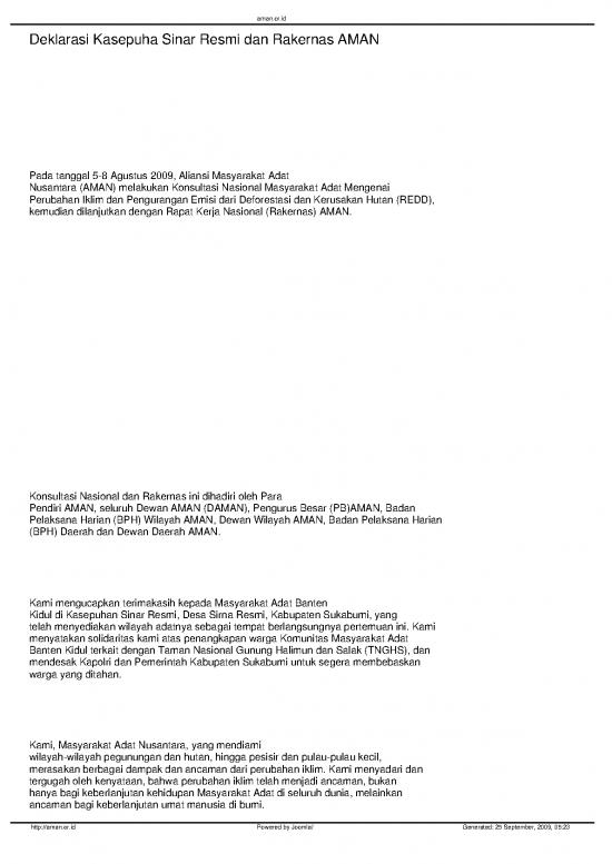 picture_08 05 Deklarasi Kasepuha Sinar Resmi Untuk Perubahan Iklim Dan Redd Oleh Aman | Kehutanan