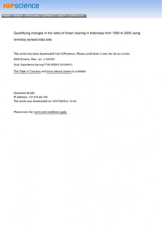 picture_Environmental Changes Pdf 9170 | 10 05 Quantifying Changes In The Rates Of Forest Clearing In Indonesia From 1990   2005 Using Remotely Sensed Data Sets | Kehutanan