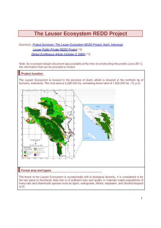 picture1_Project Management Spread Sheet 9206 | 2010 The Leuser Ecosystem Redd Project   By Iges | Kehutanan
