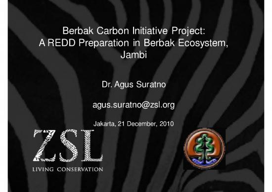 picture1_Project On Ecosystem Pdf 9262 | 12 21 Presentation   Berbak Carbon Initiative Project   A Redd Preparation In Berbak Ecosystem By Zsl | Kehutanan