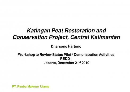 picture_Deforestation Pdf 9265 | 12 21 Presentation   Katingan Peat Restoration  Amp  Conservation Project   Central Kalimantan | Kehutanan