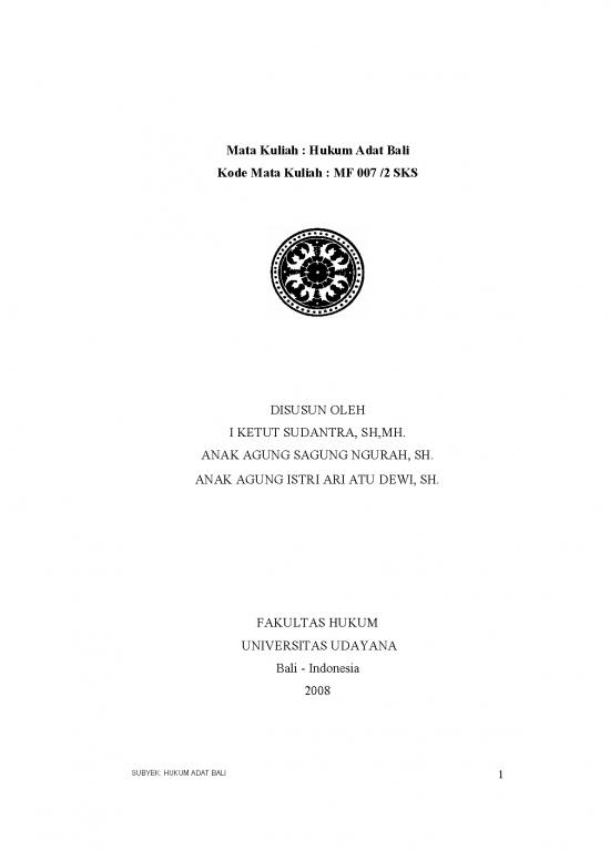picture1_Hukum Pdf 9293 | Bb Hukum Adat Bali 2008 | Ilmu Hukum