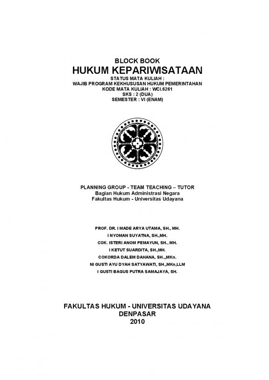 picture_Hukum Pdf 9305 | Bb Hukum Kepariwisataan Feb 2010 | Ilmu Hukum