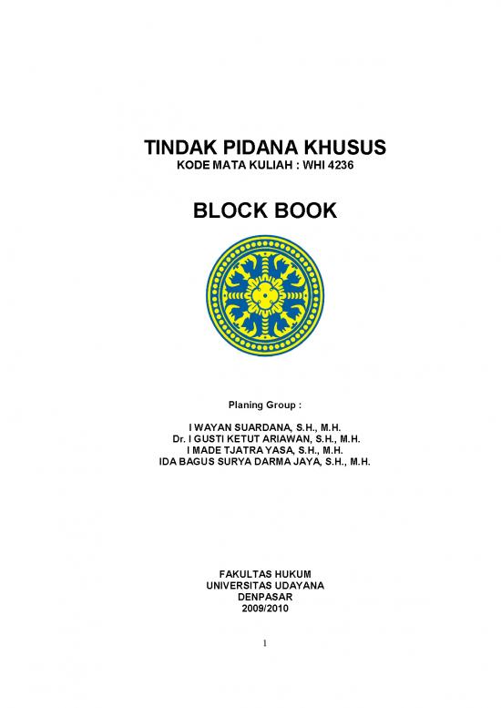 Hukum Pdf 9338 Bb Tindak Pidana Khusus 2009 Ilmu Hukum