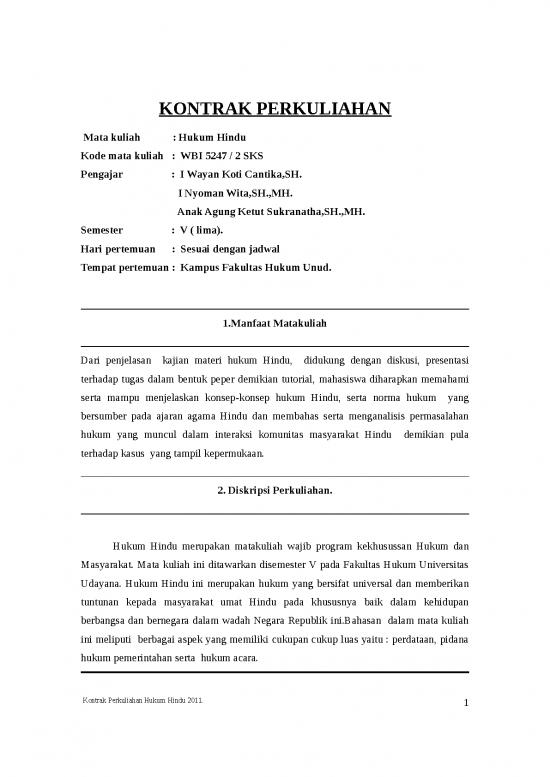 picture_Kontrak Perkuliahan Hk | Ilmu Hukum