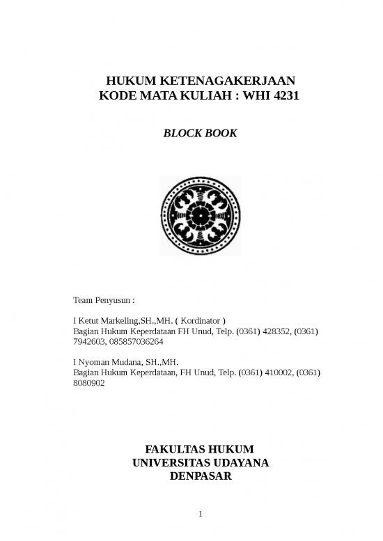 picture1_Book Template Word Free Download 9393 | Block Book Hukum Ketenagakerjaan | Ilmu Hukum