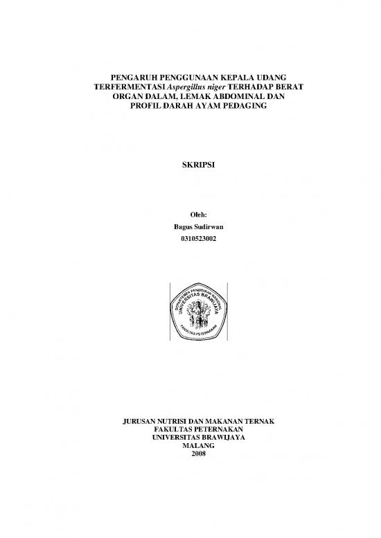 picture_Darah Pdf 9454 | Penggunaan Kepala Udang Terfermentasi Aspergillus Niger Terhadap 0d 0aberat Organ Dalam  Lemak Abdominal  Profil Darah Ayam Pedaging | Pertanian Dan Peternakan